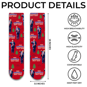 Make America Great Again With Donald Trump Socks N369 HA75 64100