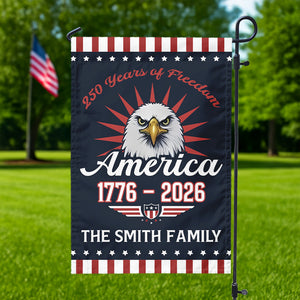 Personalized Gift 250 Years Of Freem Patriotic Garden Flag LM32 895339
