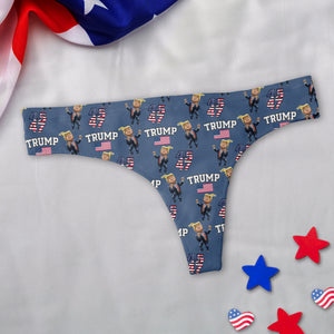 Patriotic Trump 2024 45th & 47th President's Legacy MAGA Underwear for Women HA75 67176