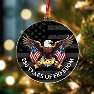 250 Years of Freedom Acrylic Ornament 250th Anniversary USA 1776-2026 Ornament CH07 899210