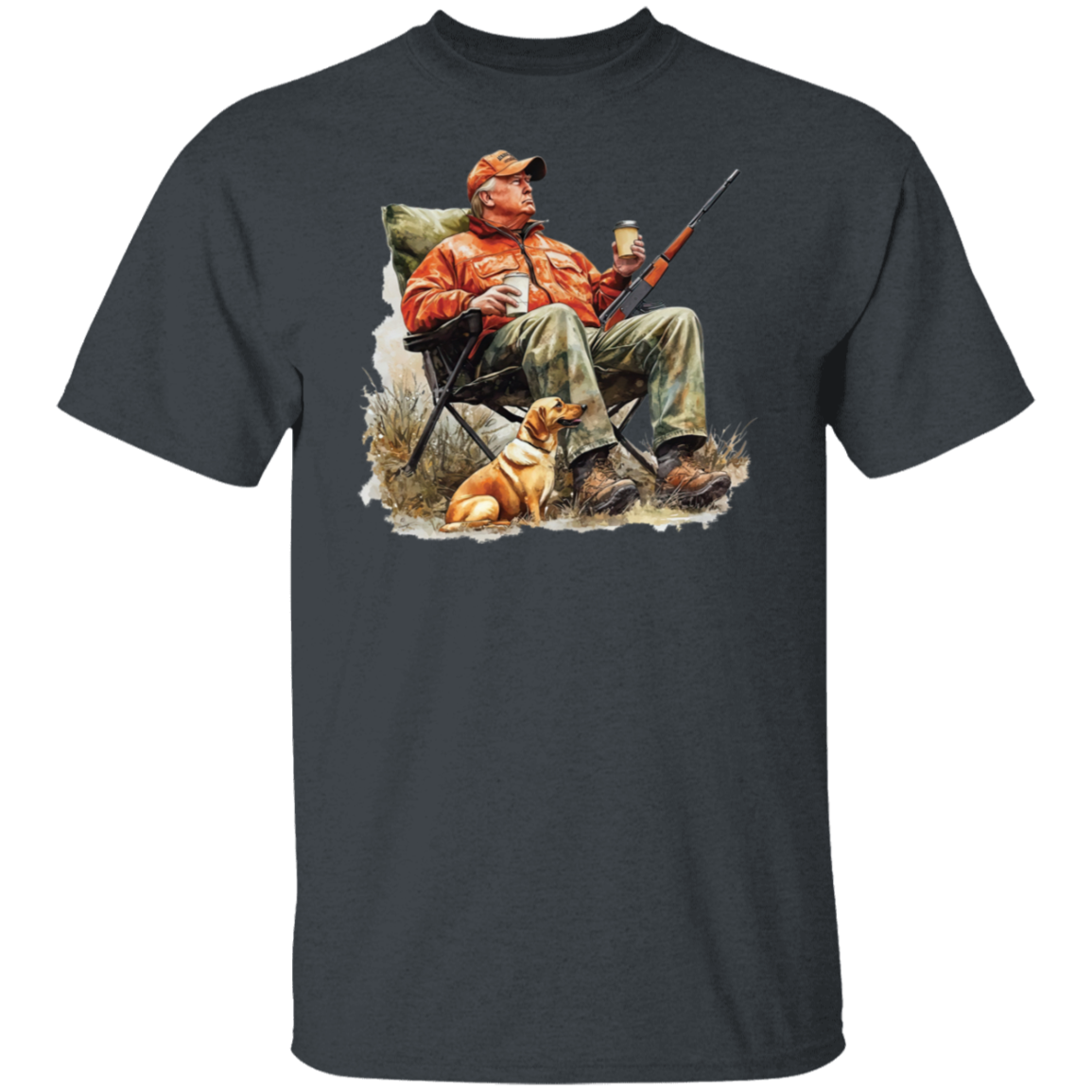 Patriotic Trump Hunting Gear Perfect for Gun Lovers and Hunters Dark Shirt LM32 63875