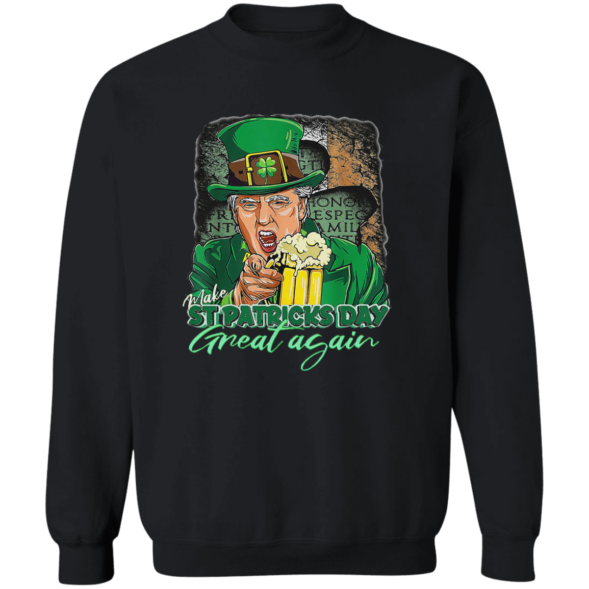 Funny President Trump Make St Patrick's Day Great Again Dark Shirt HO82 65612