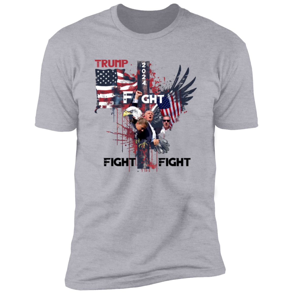 Trump Fight Fight Fight Bright Shirt HO82 65394