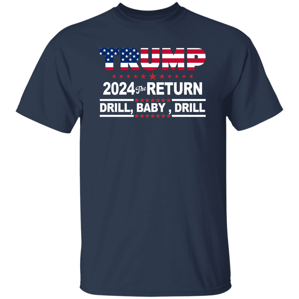 Trump 2024 Drill Baby Drill US Flag Republican 4th Of July Shirt DM01 62917