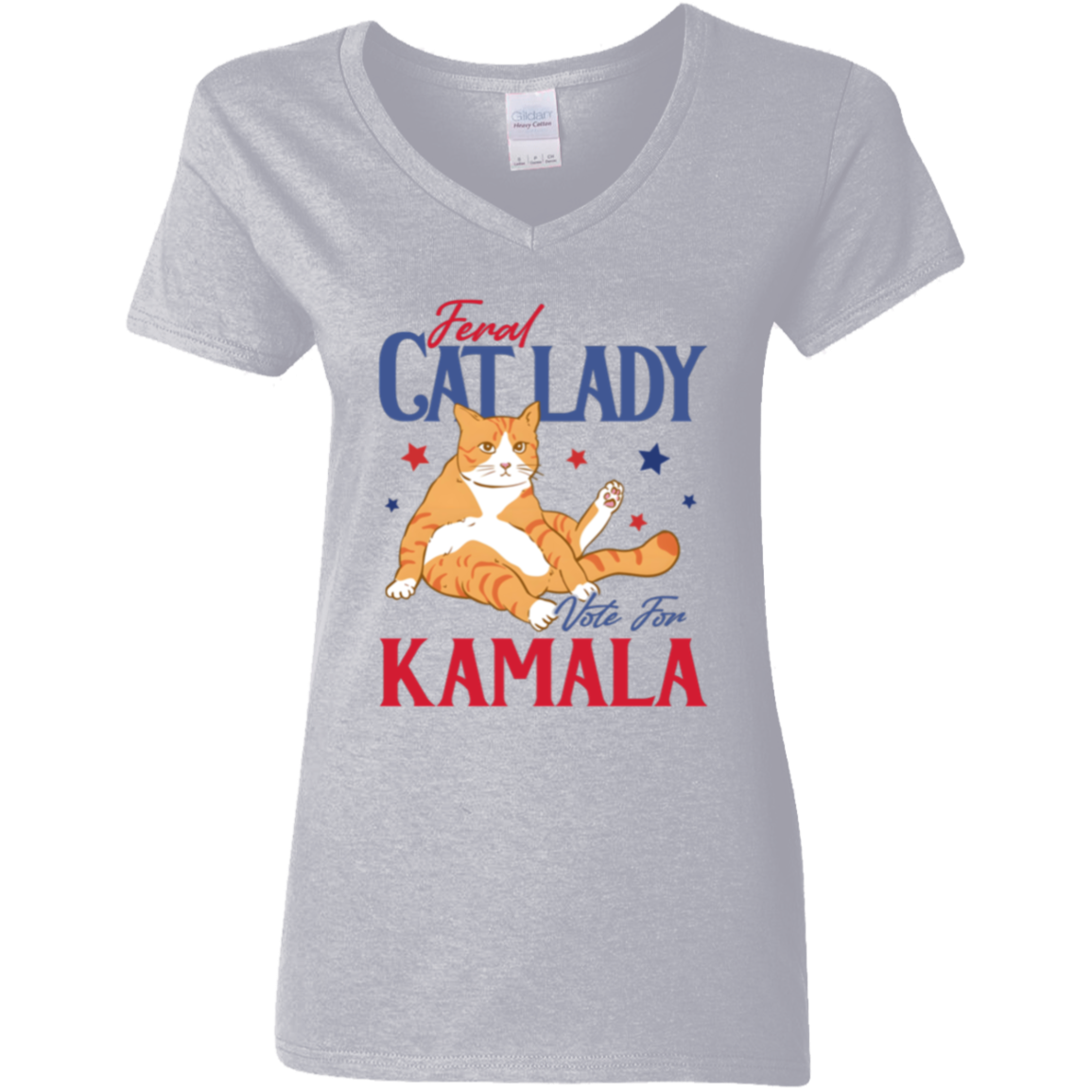 Feral Cat Lady Vote For Kamala Bright Shirt HA75 63502