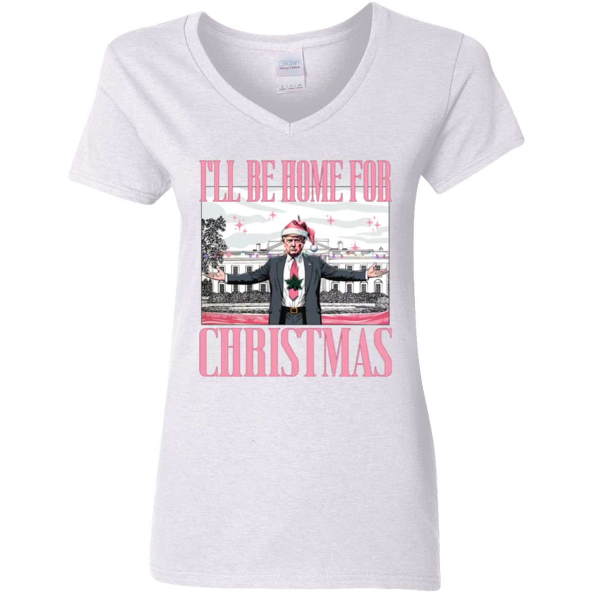 Christmas Trump Shirt, I'll Be Home for Christmas Shirt HA75 63706
