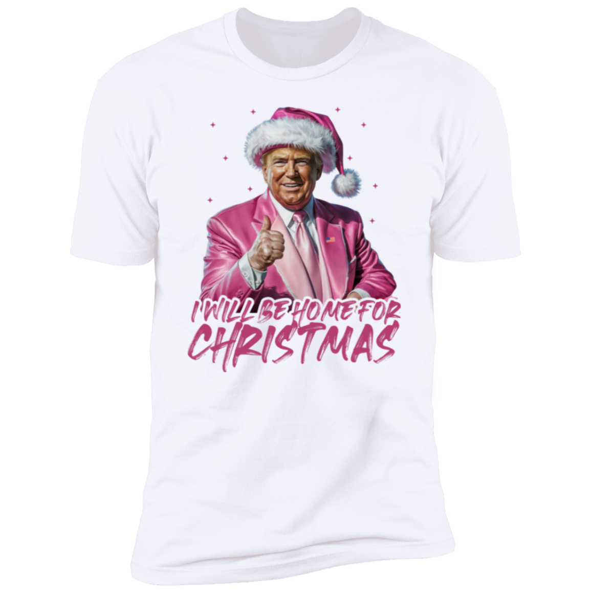Trump With Santa Hat I'll Be Home for Christmas Shirt HA75 63649