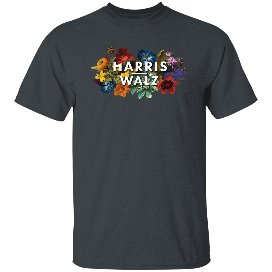 Kamala Harris 2024 Floral Feminine Women Kamala Walz 2024 Dark Shirt HO82 65090