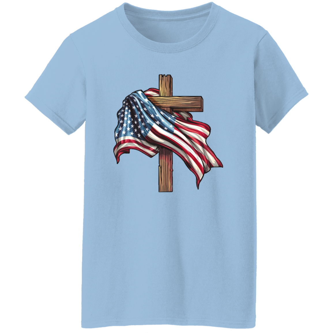 Christian American Sublimation 4th Of July Shirt TH10  62615