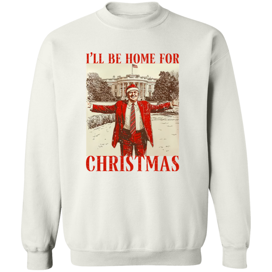 Trump I'll Be Home for Christmas Shirt HA75 63588