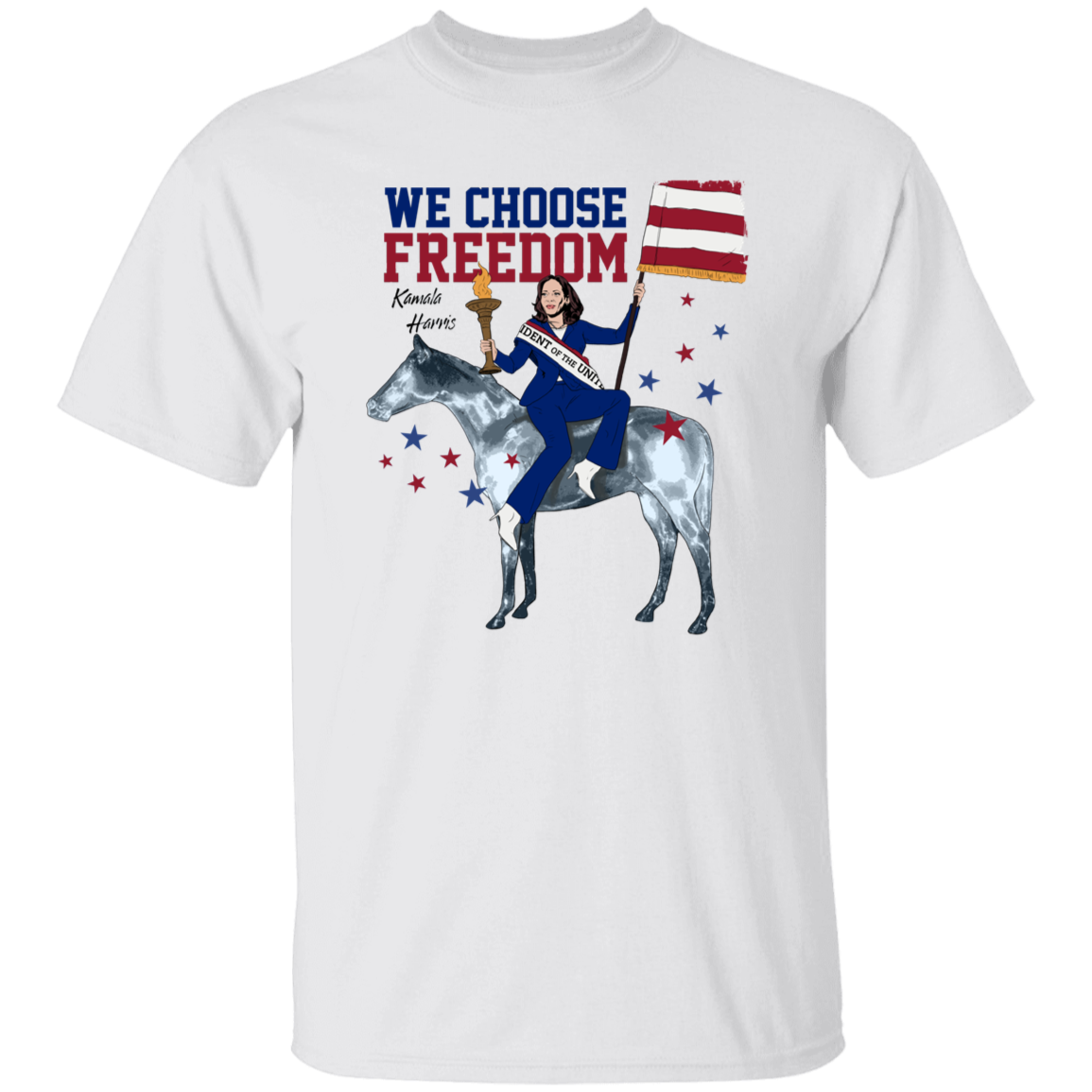 Kamala Harris We Choose Freedom Bright Shirt HA75  63486