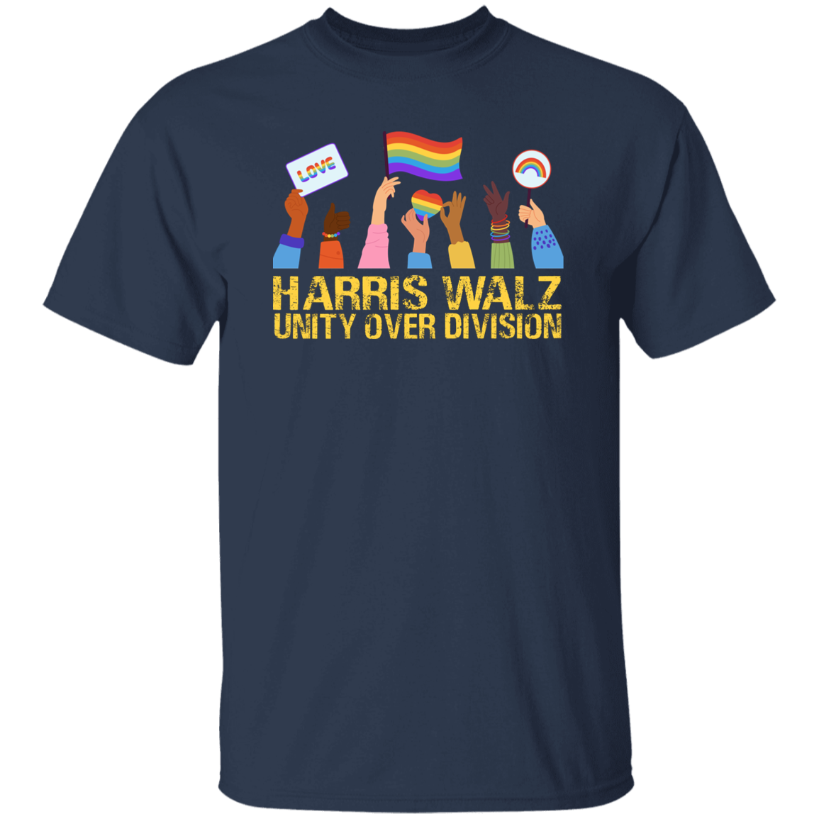 Harris Walz Unity Over Division Election 2024 Shirt HA75 63450