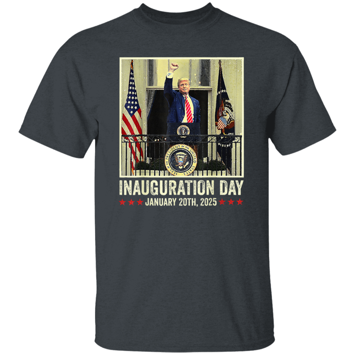 President Donald Trump Inauguration Day 2025 Memorabilia  Dark Shirt HO82 65642
