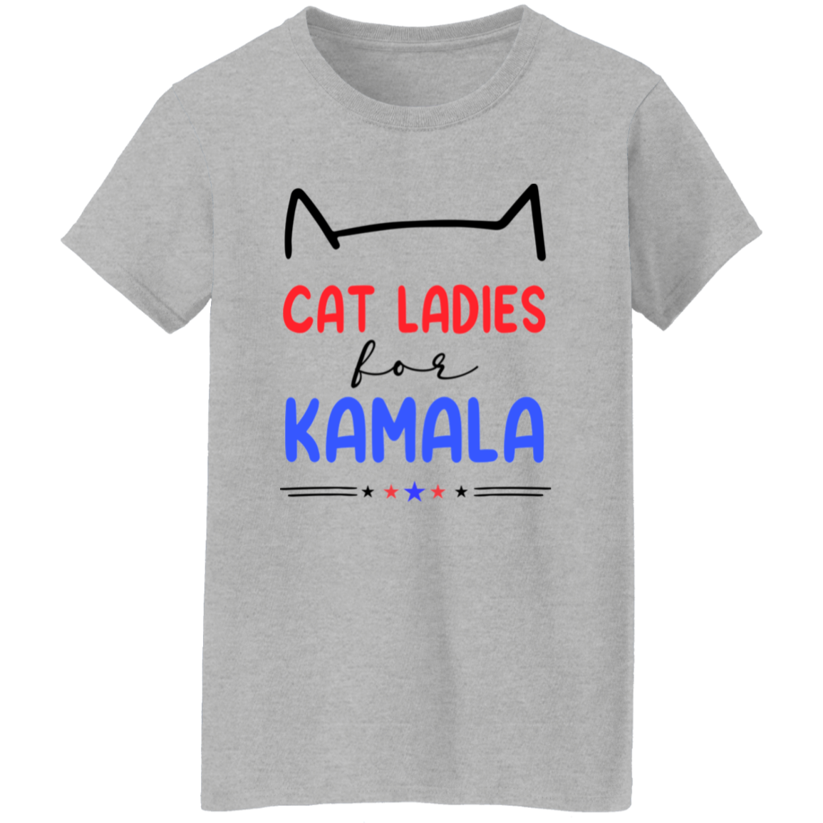 Cat Ladies For Kamala - Kamala Harris 2024 President Bright Shirt HA75 63342