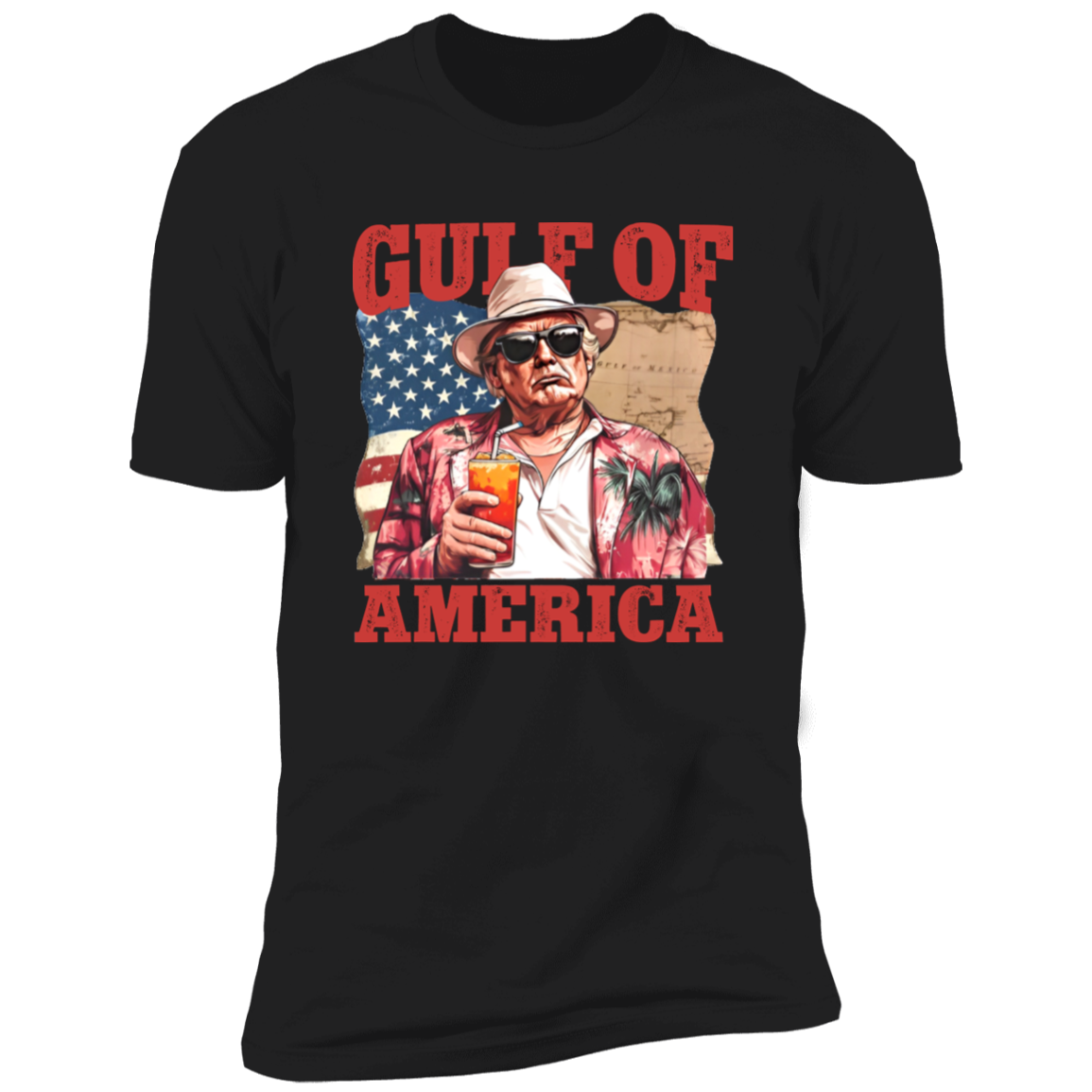 President Trump Gulf of America, Gulf of Mexico to Gulf of America Dark Shirt HA75 64330