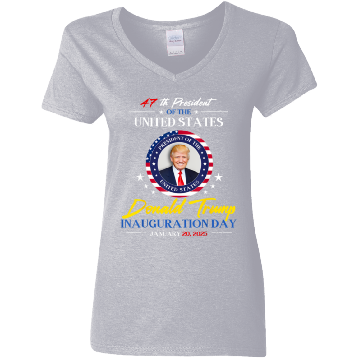 President Donald Trump Inauguration Day 2025 47th President Dark Shirt HO82 65662