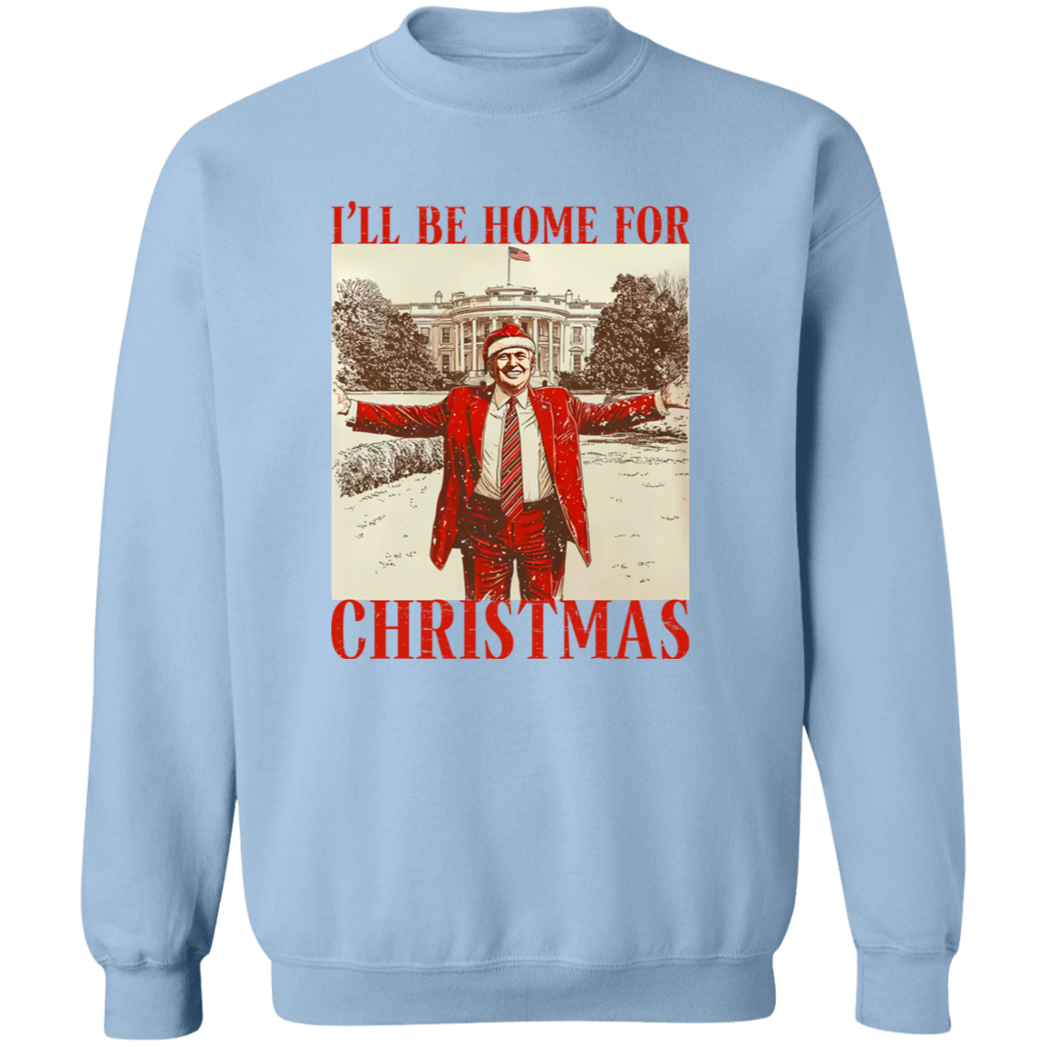 Trump I'll Be Home for Christmas Shirt HA75 63588