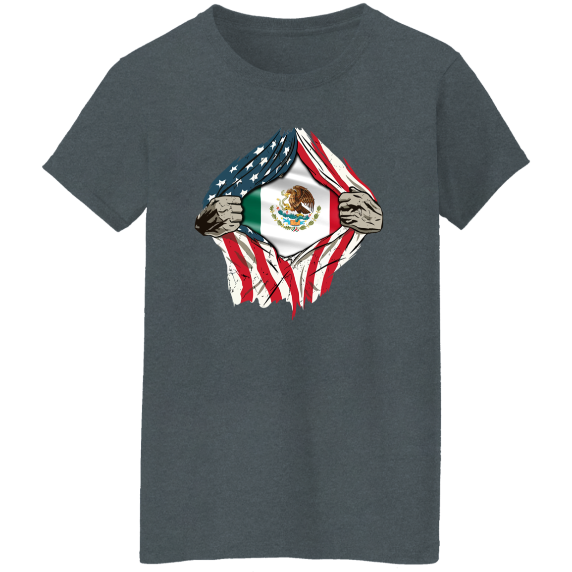 American Grown Mexican Roots USA Mexico Flag Flag Shirt HA75 63322
