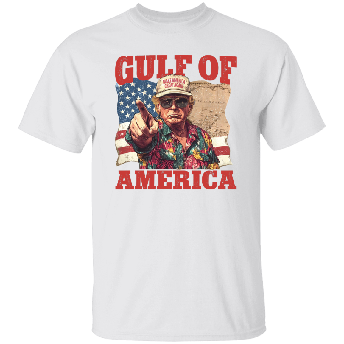 Gulf of Mexico to Gulf of America, President Trump Gulf of America Bright Shirt HA75 64336