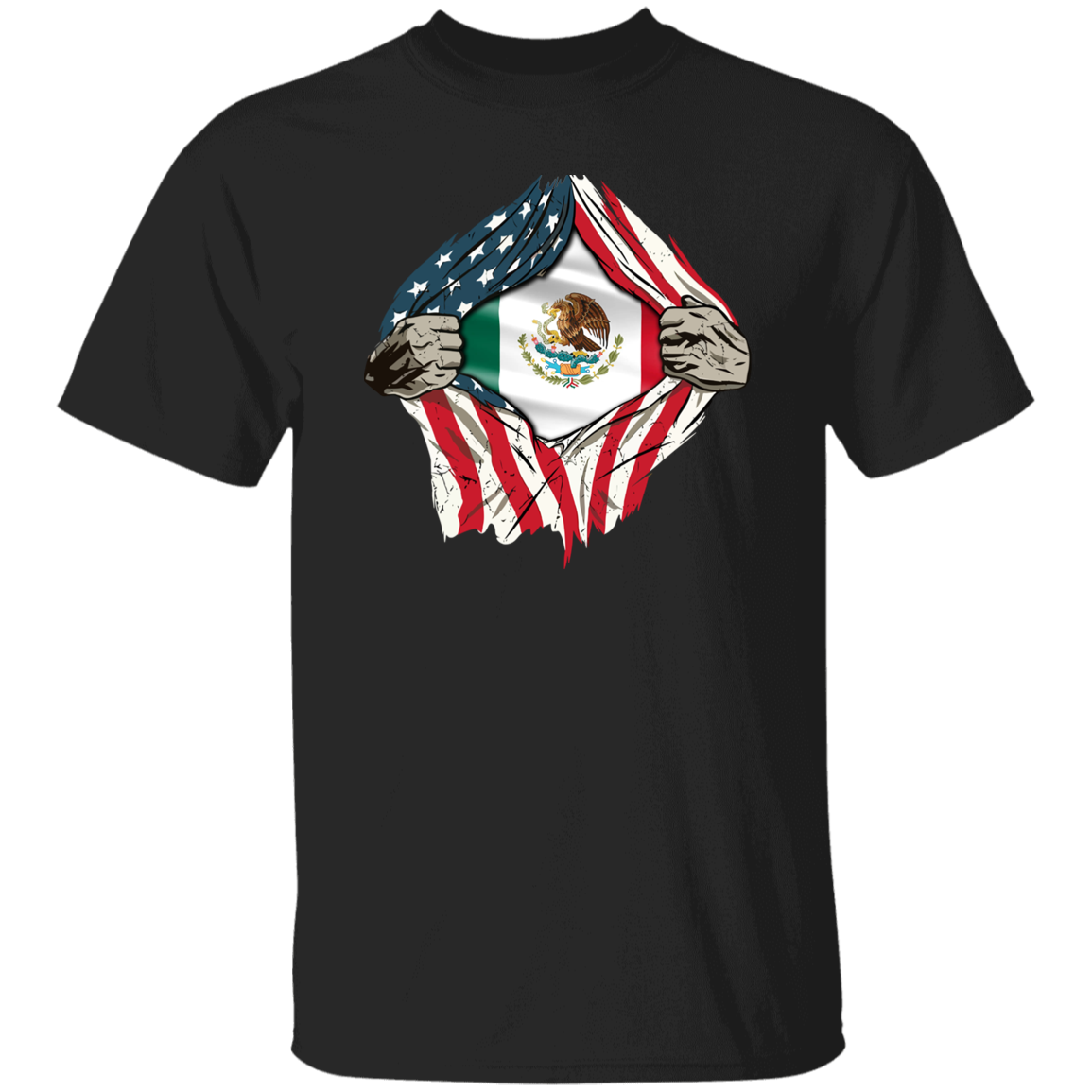 American Grown Mexican Roots USA Mexico Flag Flag Shirt HA75 63322