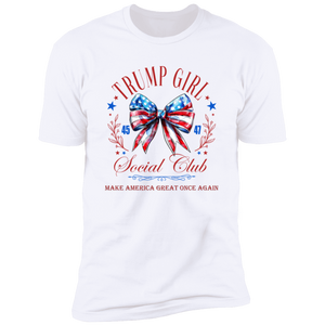 Trump Girl Social Club Make America Great Once Again Bright Shirt HA75 63272