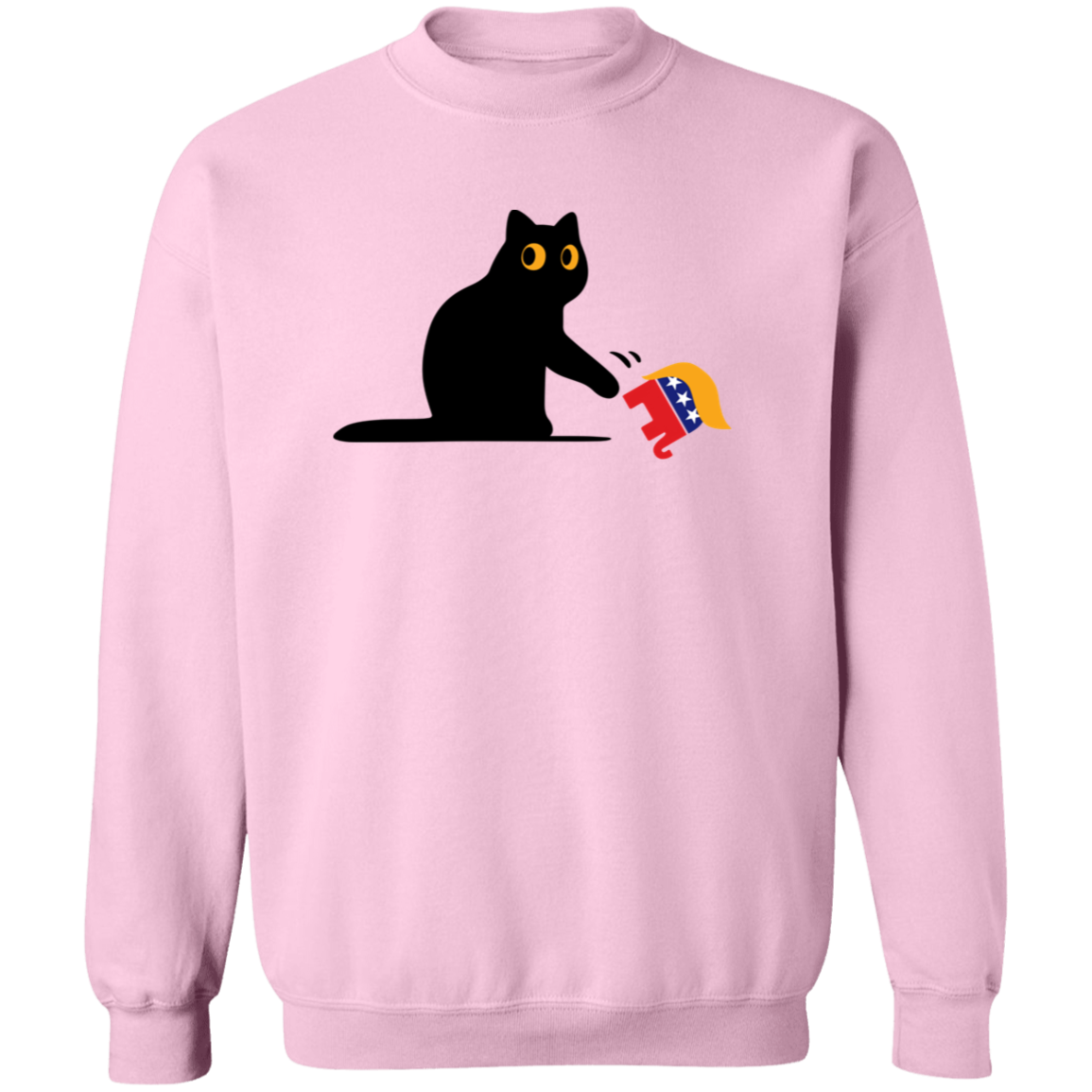 Kamala Harris 2024 Victory Black Cat vs. GOP Elephant Bright Shirt HA75 63456