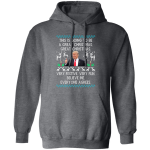 This Is Going To Be A Great Christmas Trump President Dark Sweatshirt HO82 65126