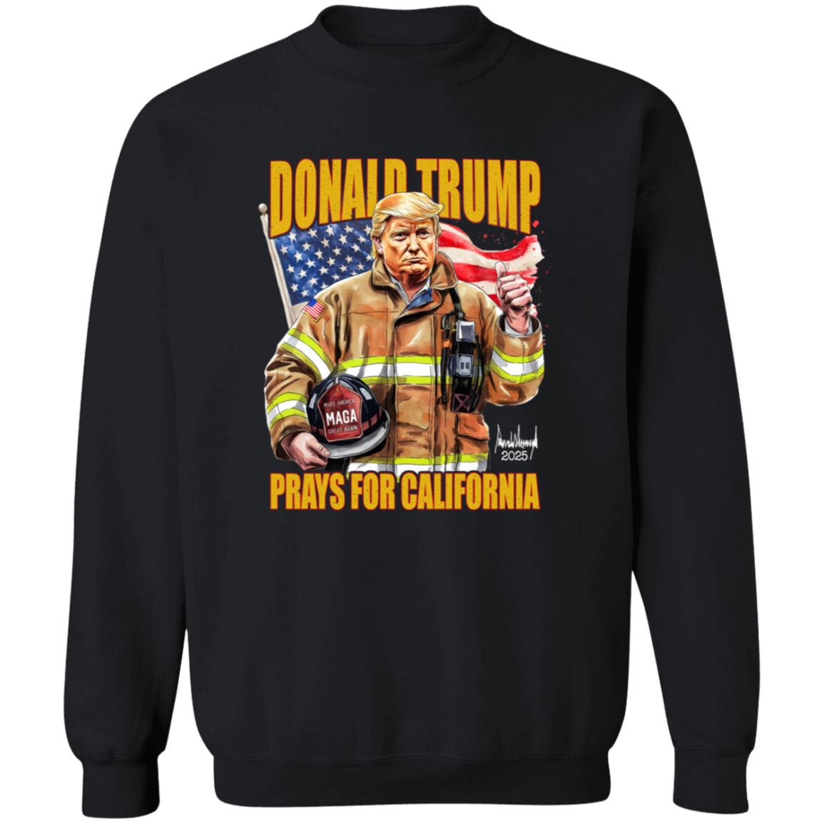 Donald Trump Prays for California Dark Shirt California Strong 2025 Shirt CH07 67280