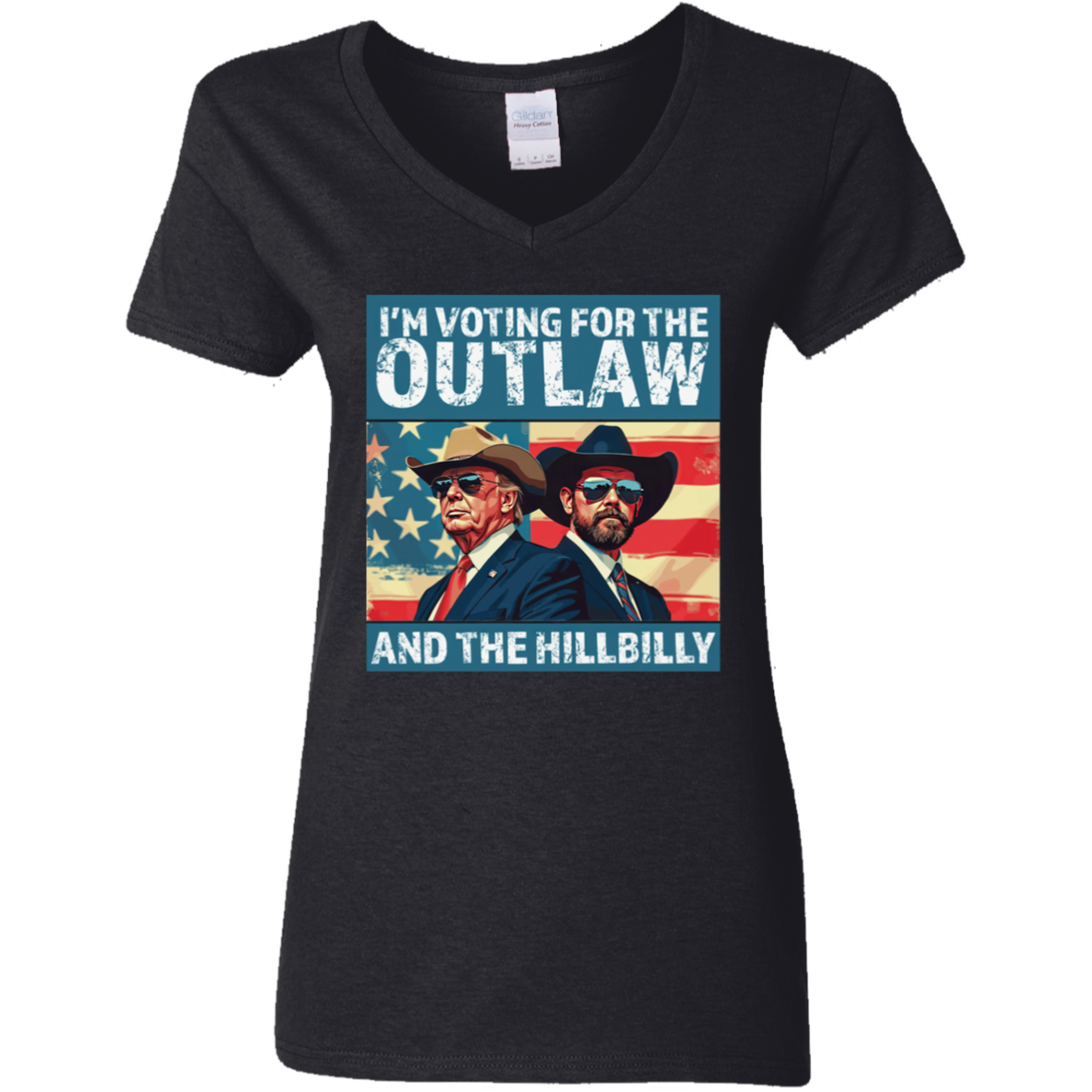 I'm Voting For The Outlaw And The Hillbilly Trump Shirt HA75 63570