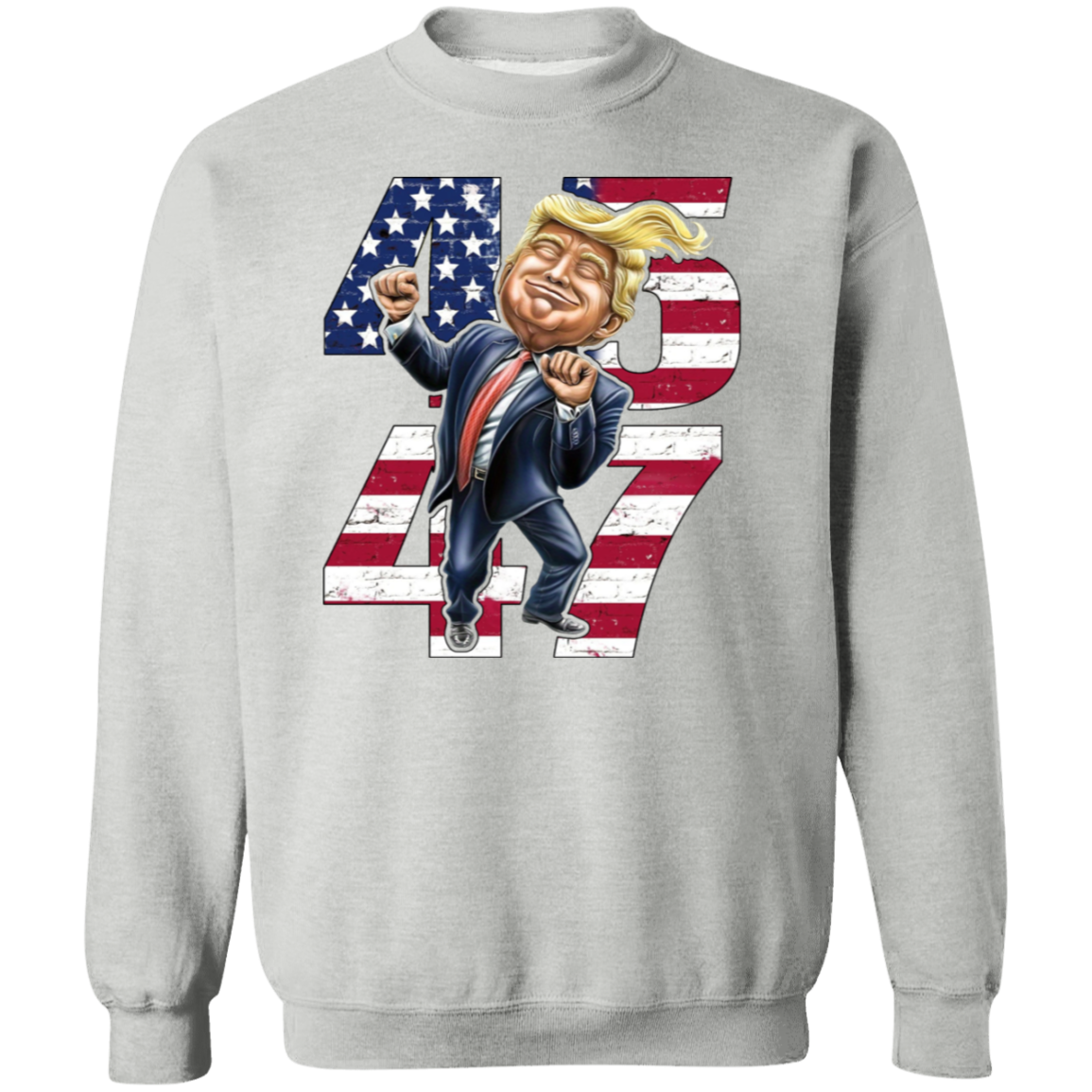 Patriotic Trump 2024 45th & 47th President's Legacy MAGA Dark Shirt LM32 65049