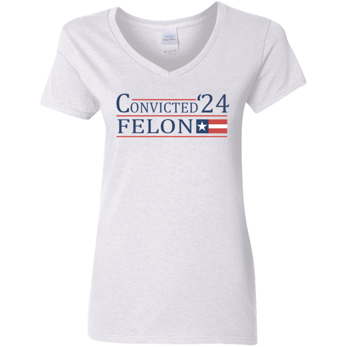 Convicted Felon 24 With America Flag Bright Shirt HO82 62706