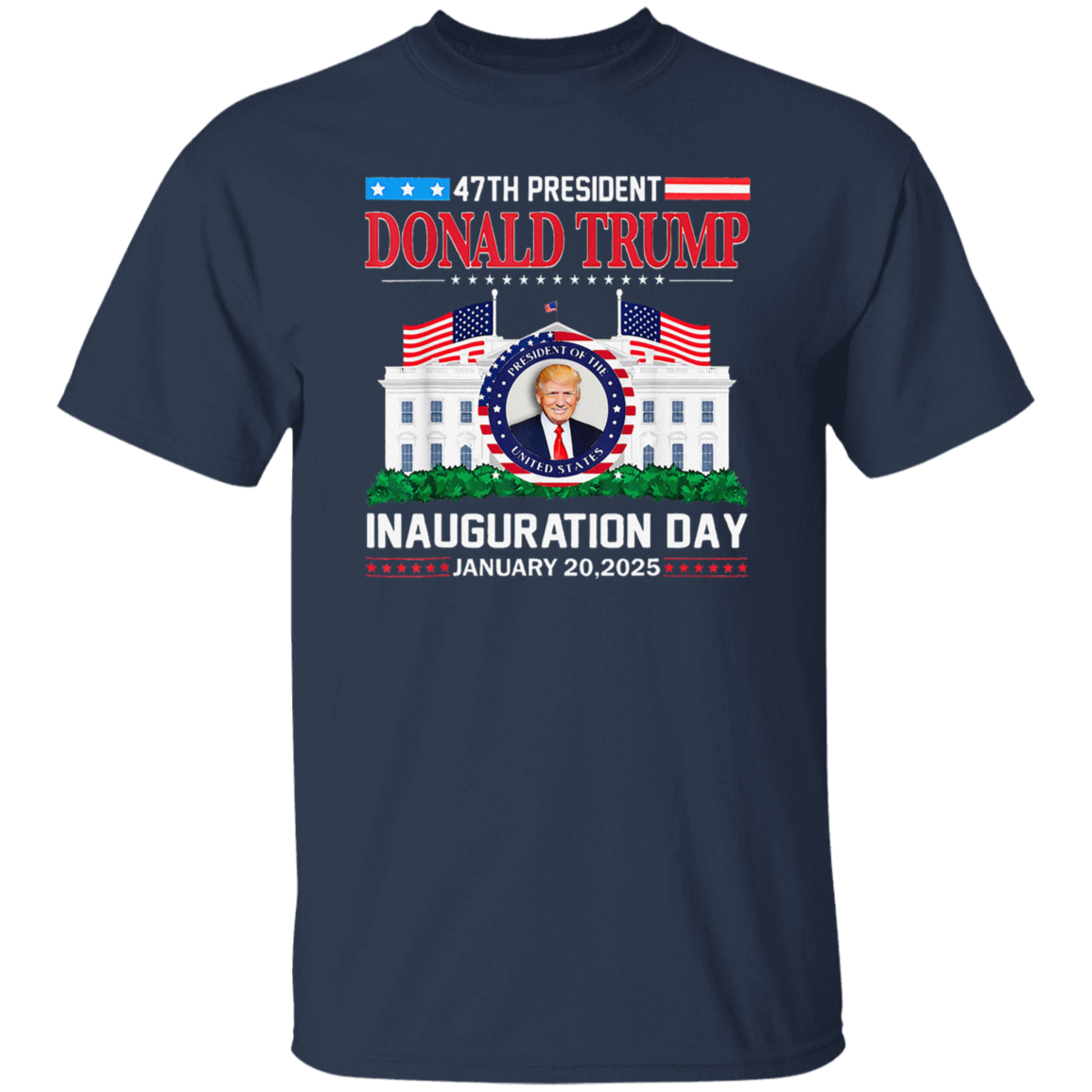 Donald Trump Inauguration Day 2025 47th USA President Dark Shirt HO82 65666