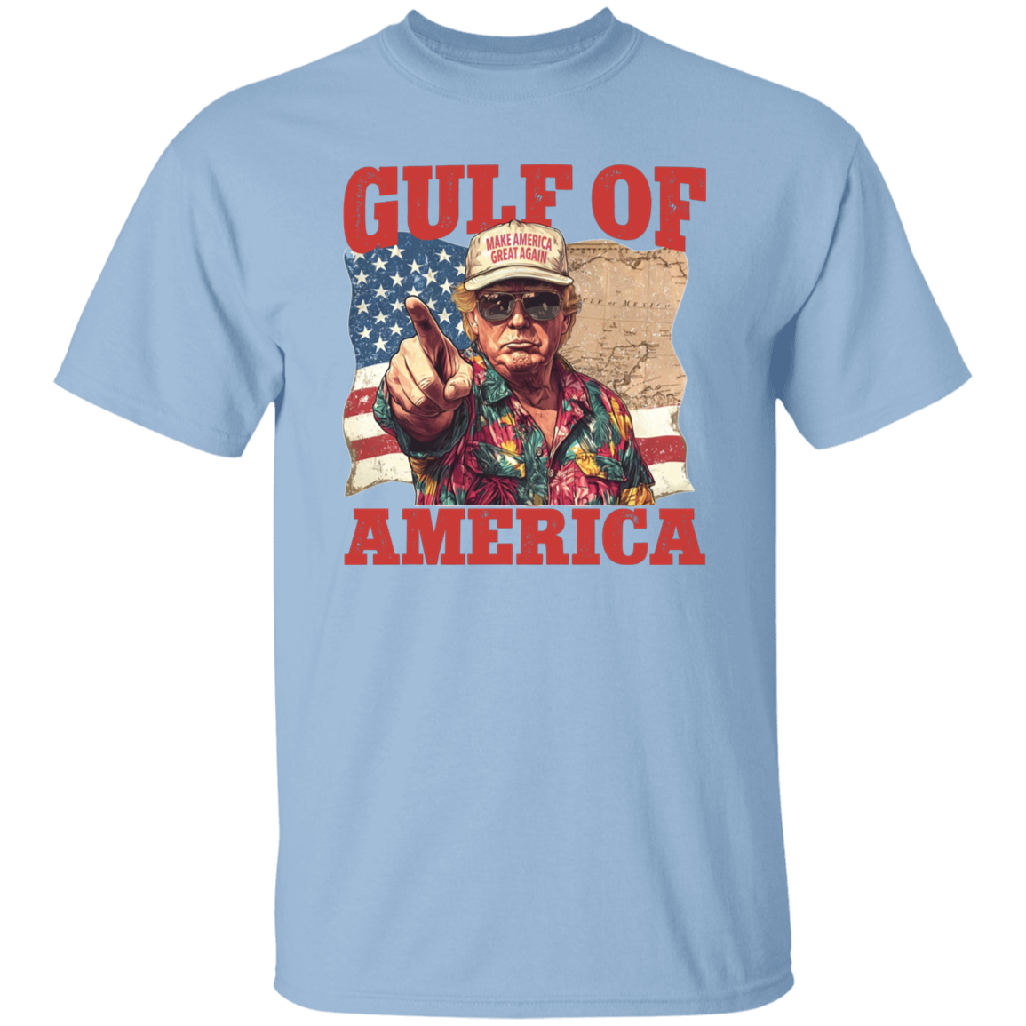 Gulf of Mexico to Gulf of America, President Trump Gulf of America Bright Shirt HA75 64336