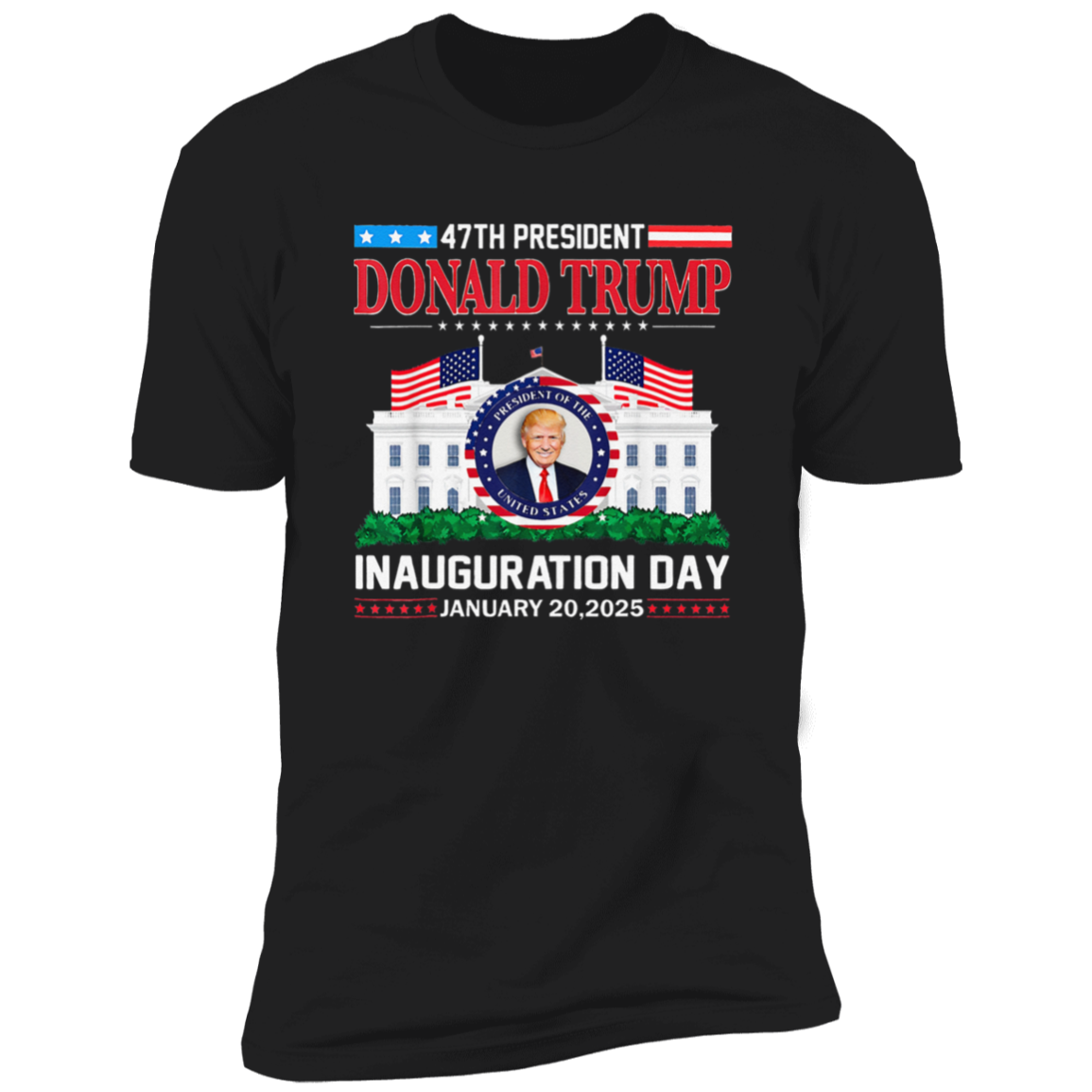 Donald Trump Inauguration Day 2025 47th USA President Dark Shirt HO82 65666