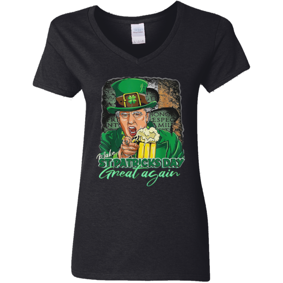 Funny President Trump Make St Patrick's Day Great Again Dark Shirt HO82 65612