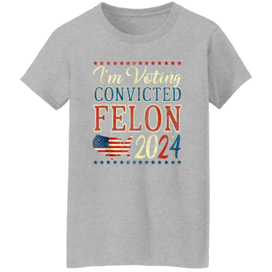 I'm Voting Convicted Felon 2024 Dark Shirt HO82 62618
