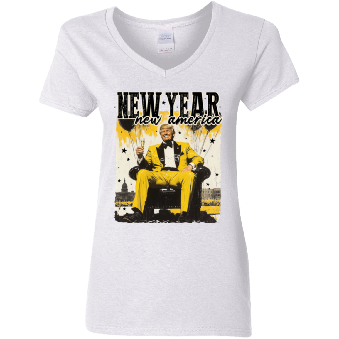 New Year New America Trump Bright Shirt HA75 64234