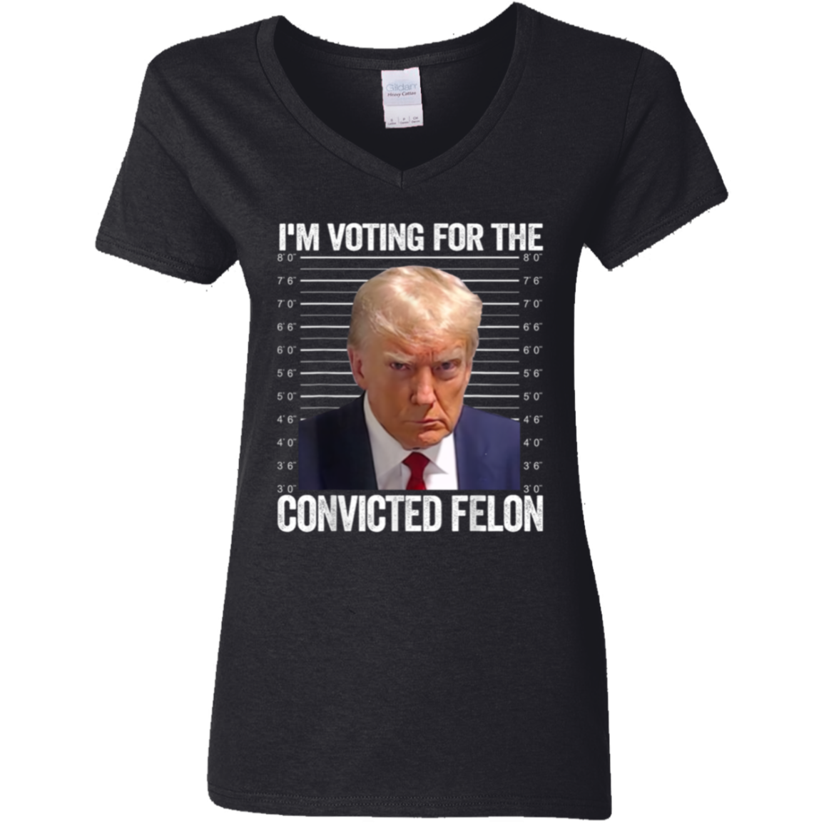 I'm Voting For The Convicted Felon Trump Dark Shirt HO82 62608