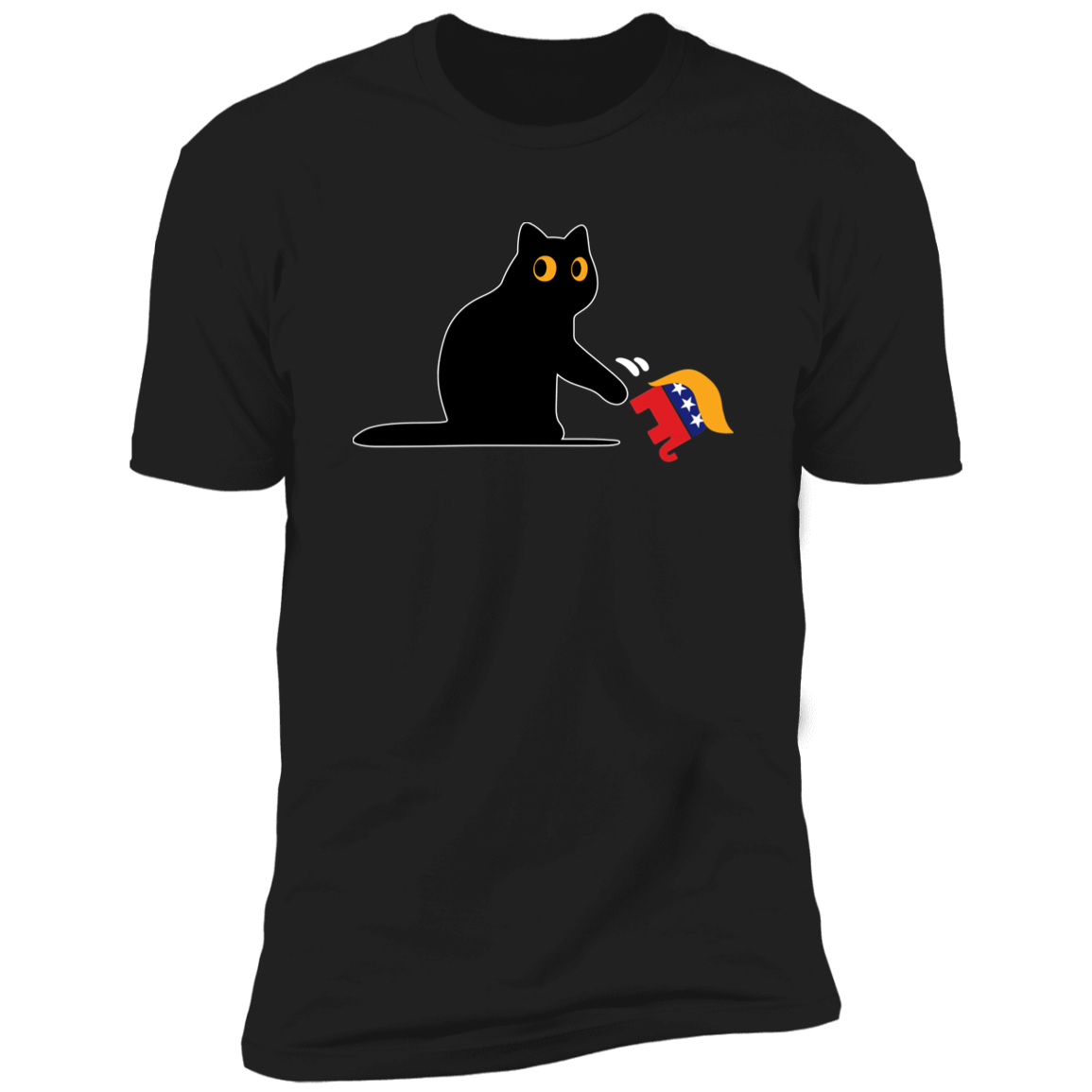 Kamala Harris 2024 Victory Black Cat vs. GOP Elephant Shirt HA75 63448