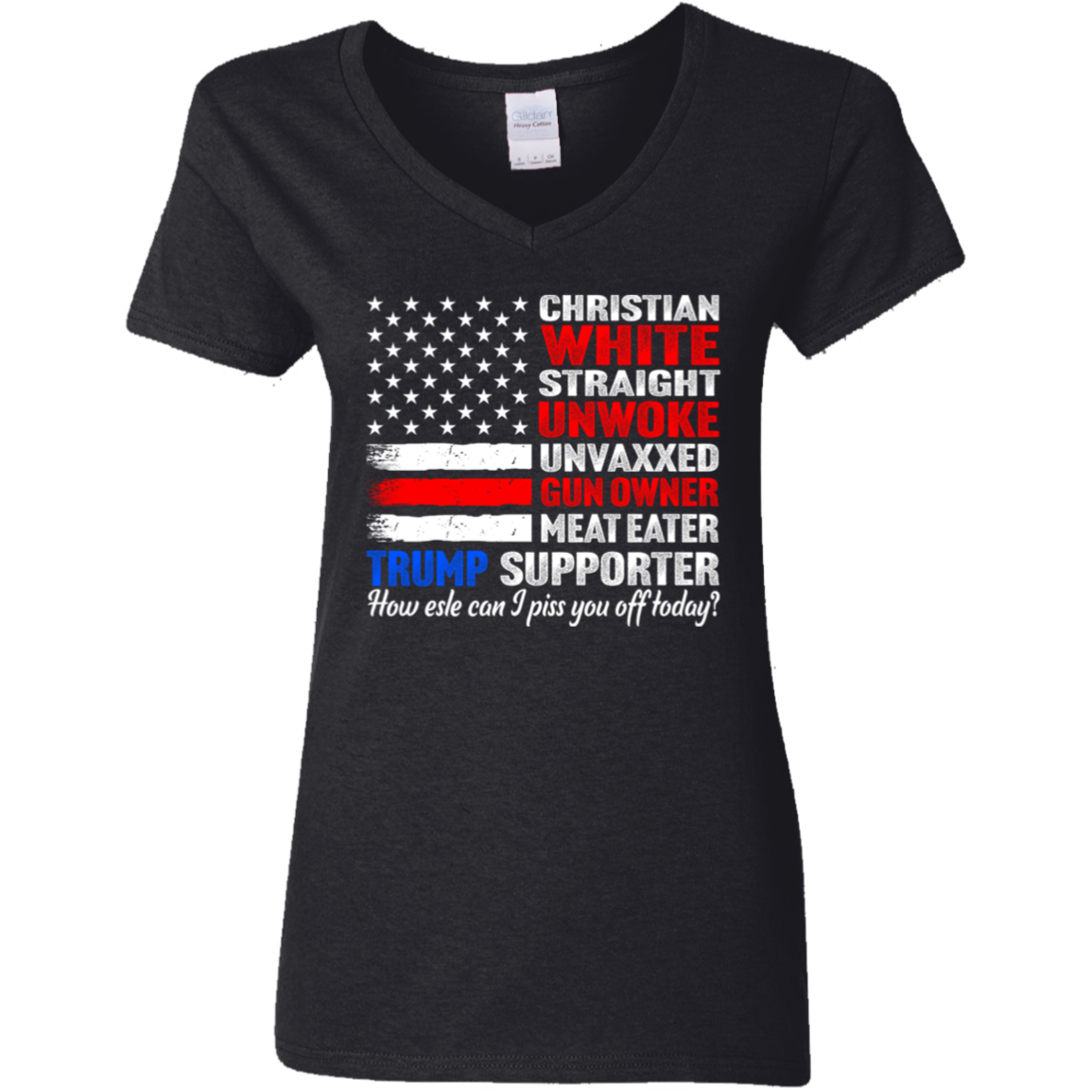 Trump Supporter Christian White Straight Un**ke Un**xxed Shirt HA75 63332