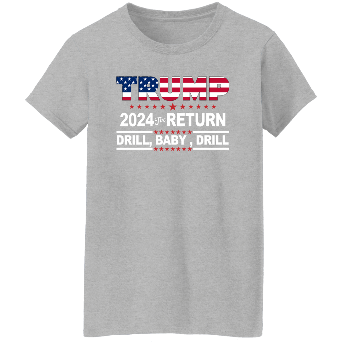 Trump 2024 Drill Baby Drill US Flag Republican 4th Of July Shirt DM01 62917