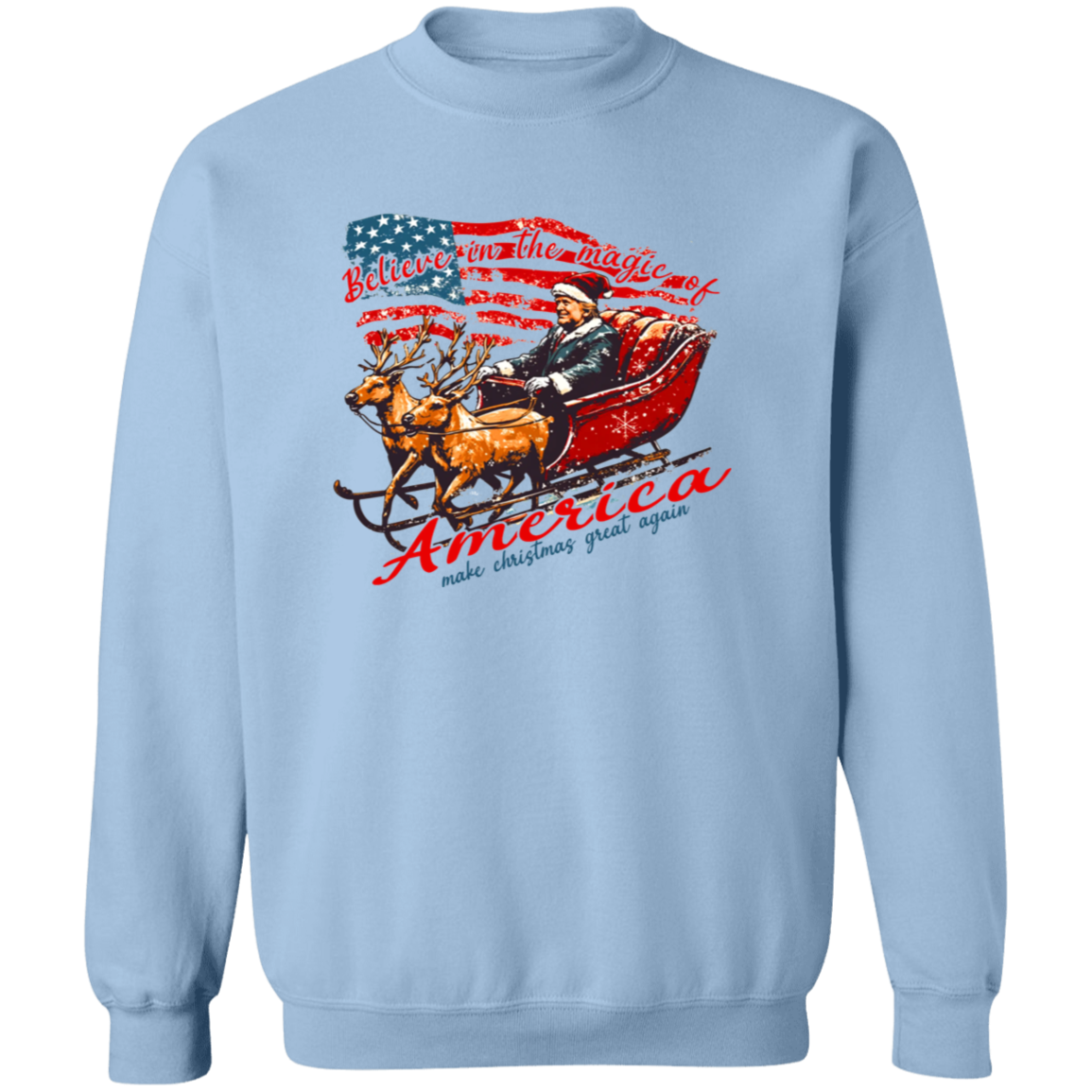 Believe The Magic Of America Trump Santa Bright Shirt HO82 65246