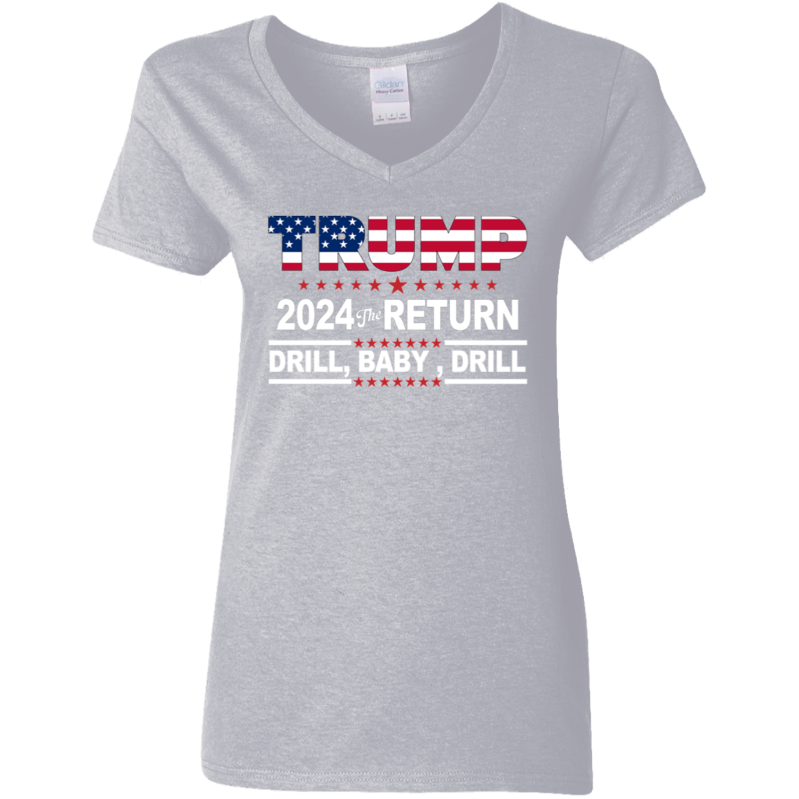 Trump 2024 Drill Baby Drill US Flag Republican 4th Of July Shirt DM01 62917