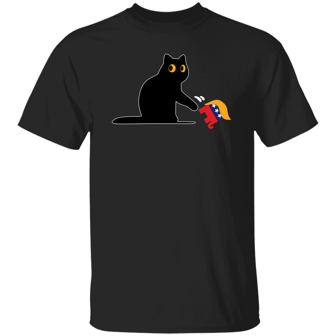 Kamala Harris 2024 Victory Black Cat vs. GOP Elephant Shirt HA75 63448