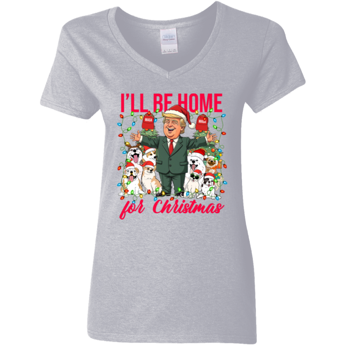 I'll Be Home For Christmas Donald Trump Shirt TH10 64161