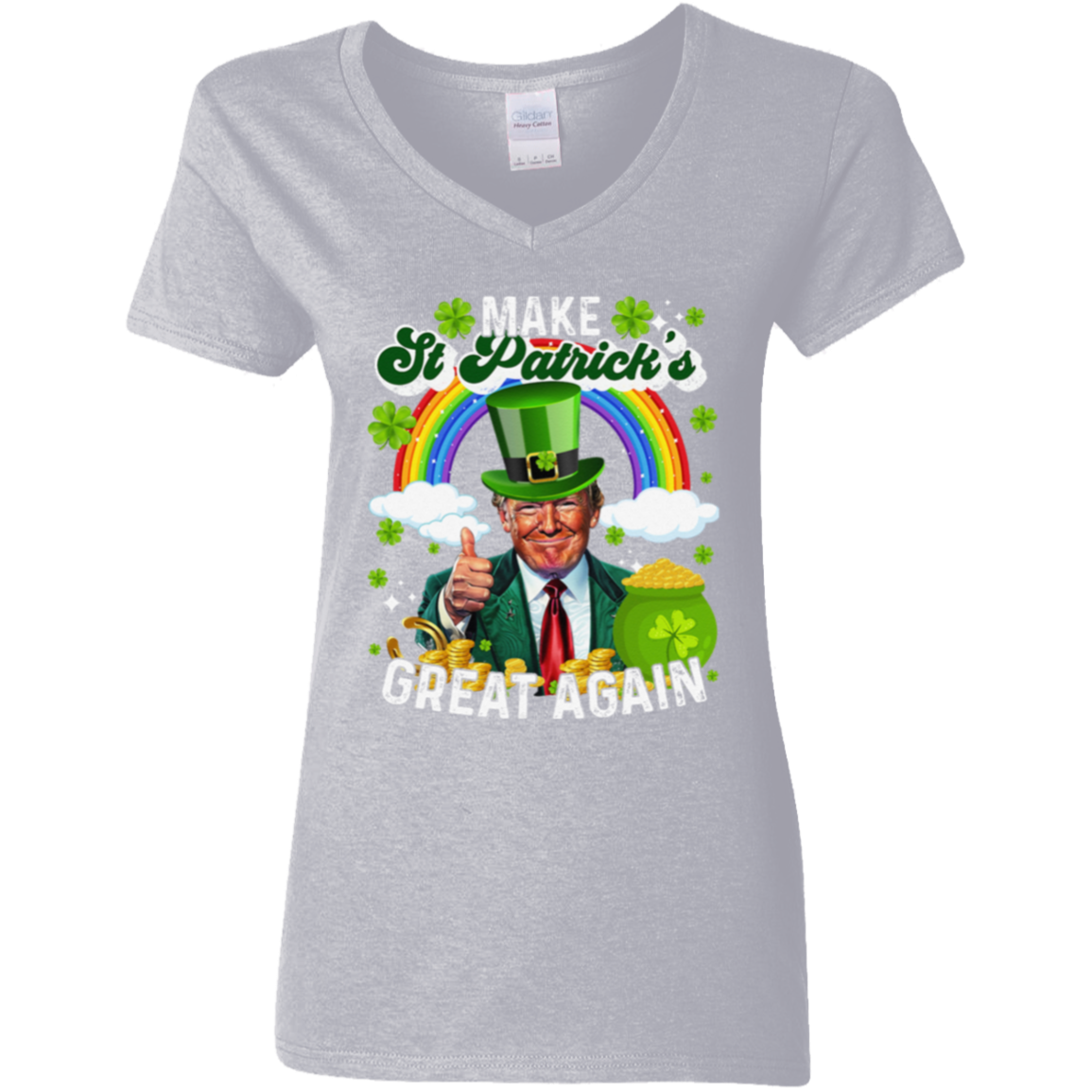 Make St Patrick's Day Great Again Funny Rich Trump Dark Shirt HO82 65608