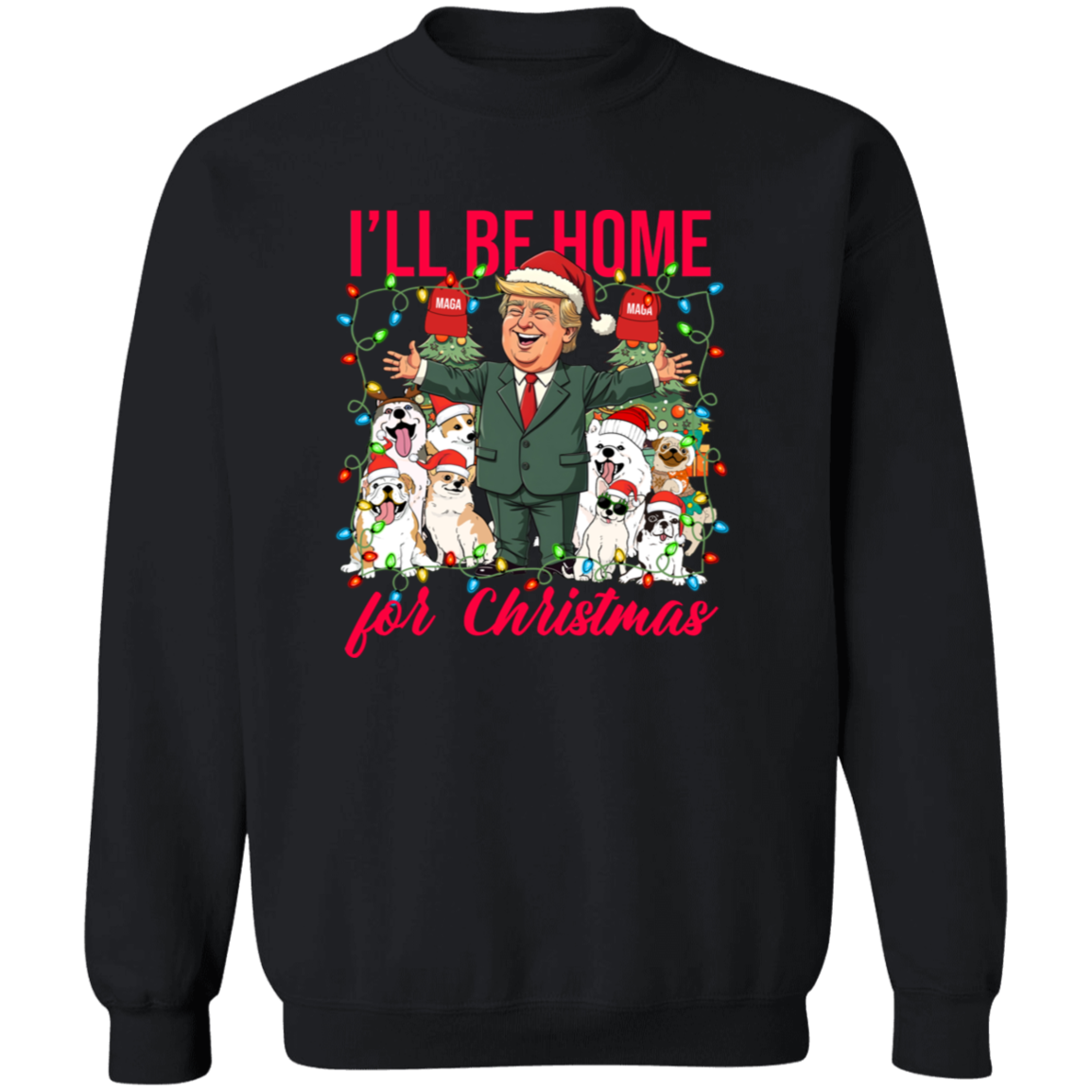 I'll Be Home For Christmas Donald Trump Shirt TH10 64161