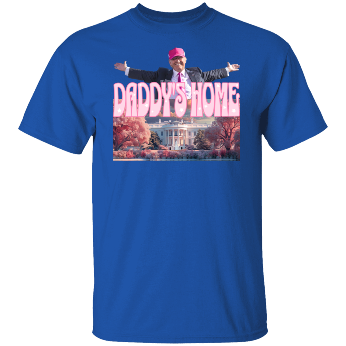 Daddy's Home Home Real Good Man Donald Pink Dark Shirt HO82 62496