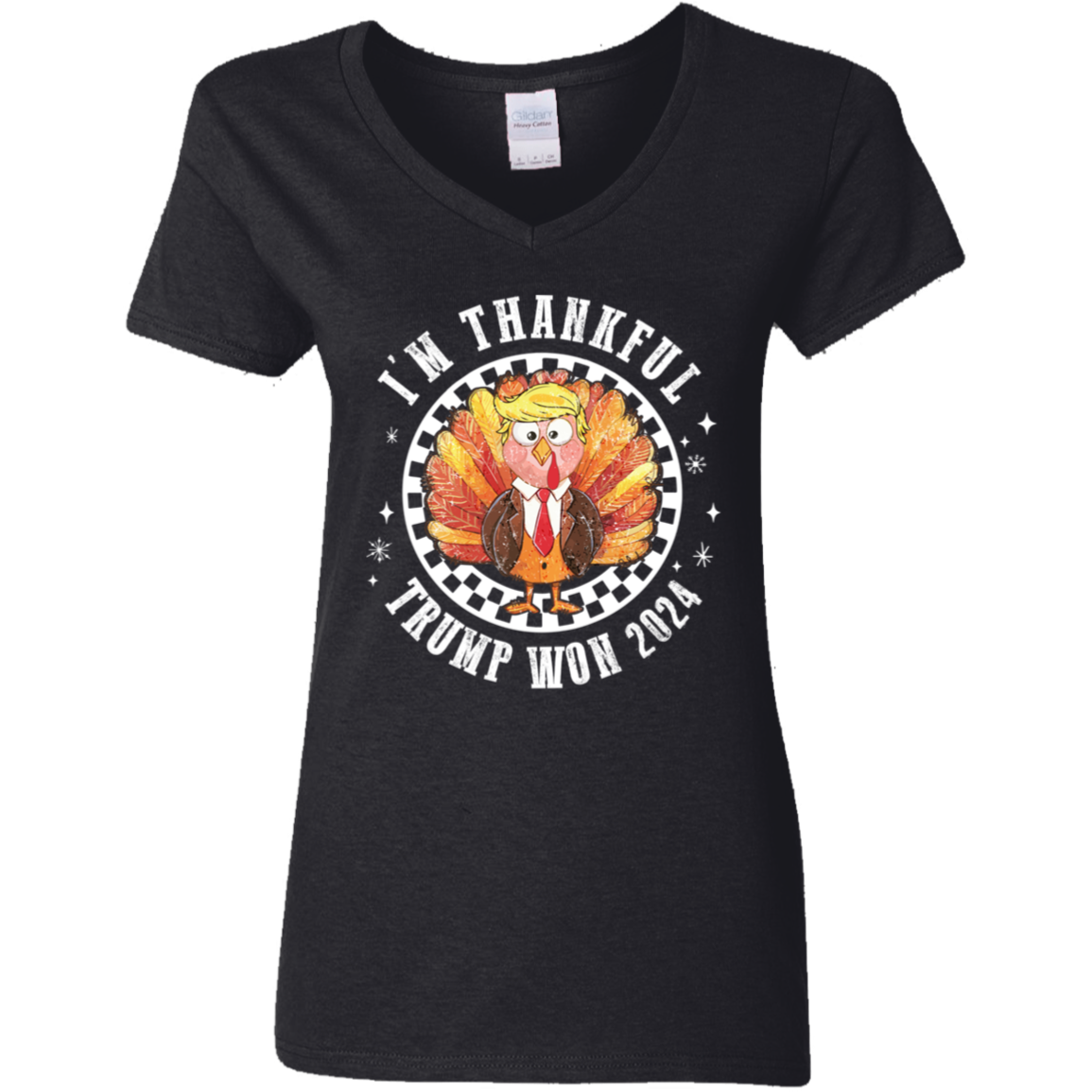 Trump Won 2024 I'm Thankful Dark Shirt HO82 65480