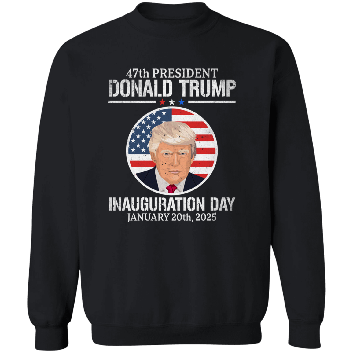 President Donald Trump Inauguration Day 2025 47th President Dark Shirt HO82 65654